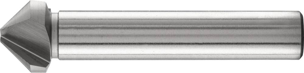 Ein metallischer Kegelsenker mit zylindrischem Schaft und konischem Kopf, hauptsächlich für das Ansenken im Metallbau verwendet.