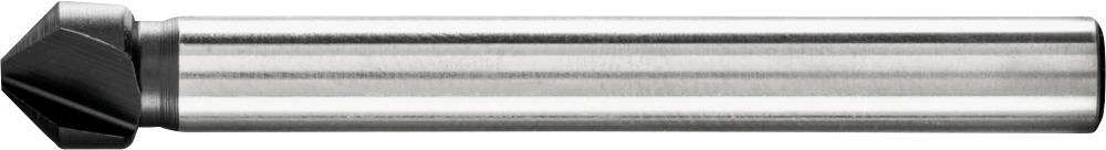 Metallsenker mit zylindrischem Schaft und kegelförmiger Spitze, verwendet zur Bearbeitung von Bohrungen oder Ansenken von Schraubenlöchern.