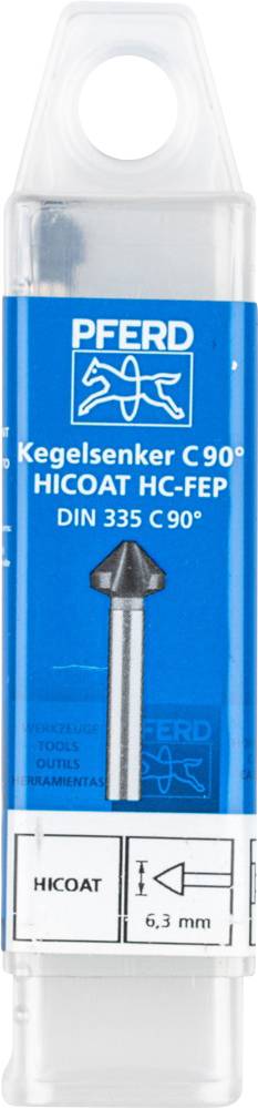 PFERD KES HSS DIN 335 C90° HC-FEP 6,3 25202141 Kegelsenker 6.3mm HSS 1St.