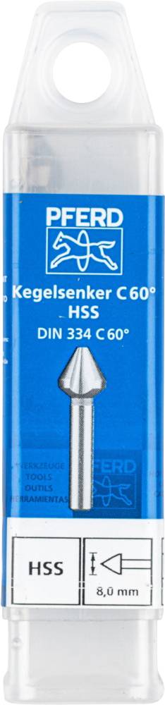 PFERD KES HSS DIN 334 C60° 8,0 25202162 Kegelsenker 8mm HSS 1St.