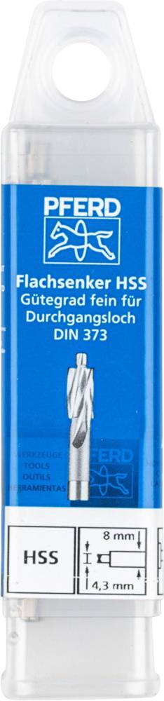 PFERD FLS HSS DIN 373 8,0 F 25203101 Flachsenker 8mm HSS 1St.