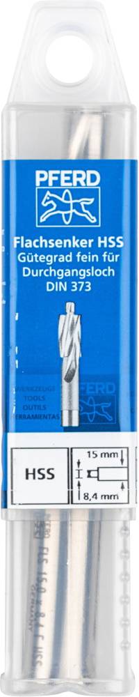 PFERD FLS HSS DIN 373 15,0 F 25203104 Flachsenker 15mm HSS 1St.
