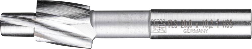 Metallschneidwerkzeug mit spiralförmigen Schneidkanten, geeignet für präzises Bohren oder Fräsen in industrielle Anwendungen.