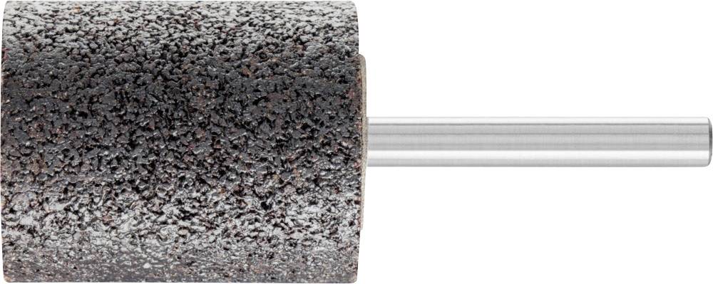 Eine zylindrische Schleifrolle mit Metallstiel, verwendet für Schleifarbeiten auf verschiedenen Oberflächen.