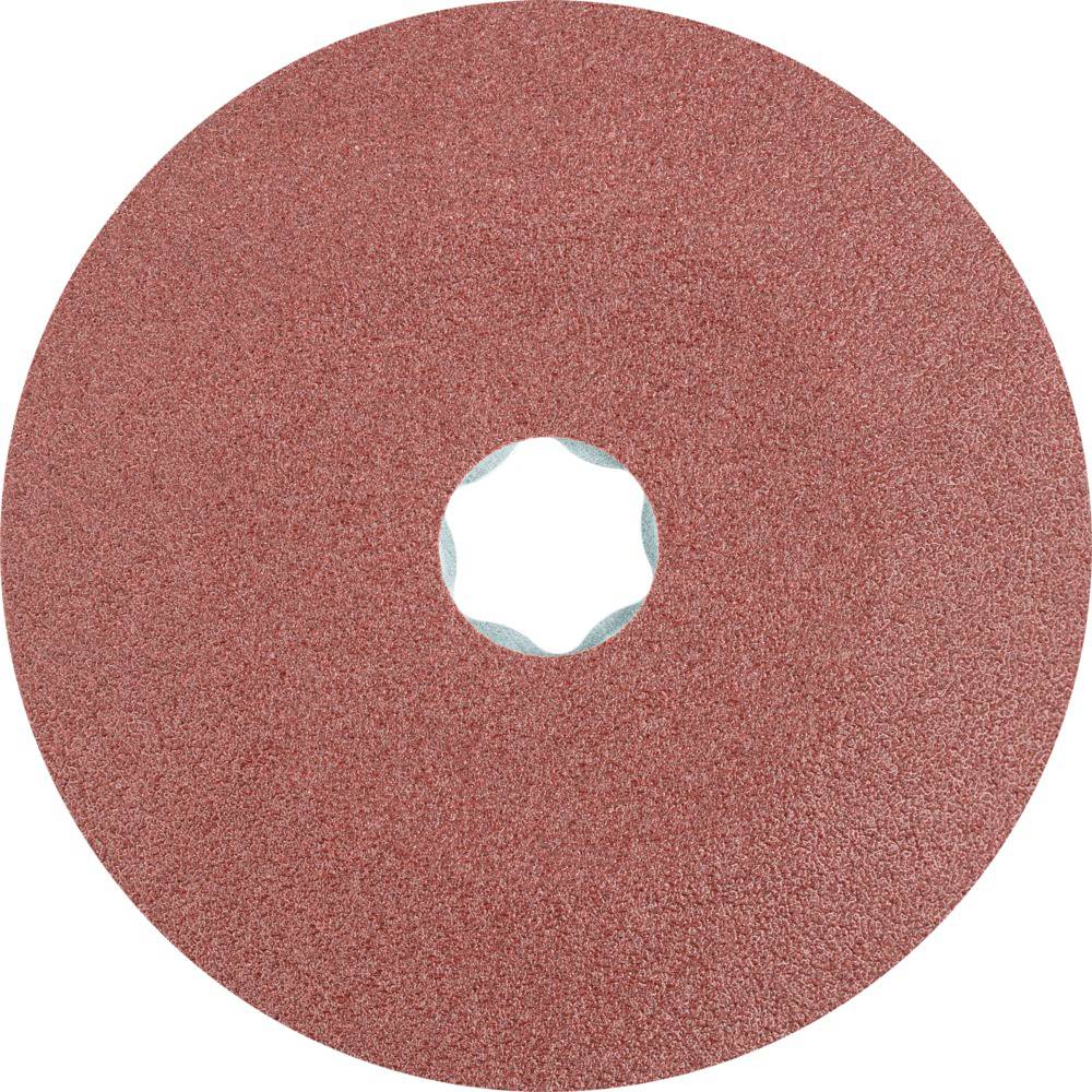 PFERD 64190008 COMBICLICK Korund Fiberscheibe Ø 115 mm A 80 für universelle Anwendungen Durchmesser