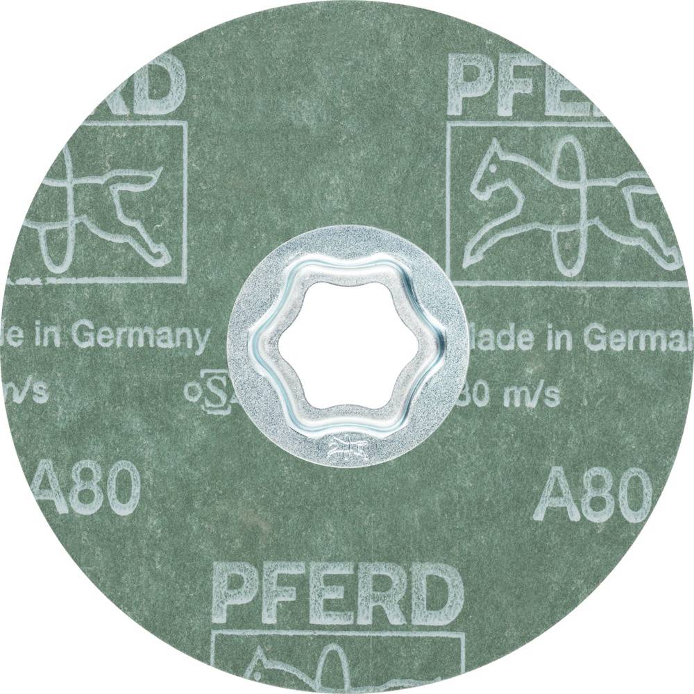 PFERD 64190008 COMBICLICK Korund Fiberscheibe Ø 115mm A 80 für universelle Anwendungen Durchmesser 115mm