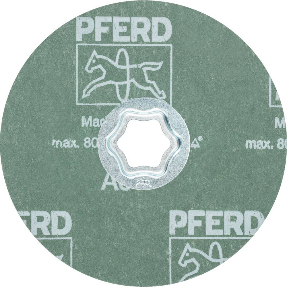 PFERD 64190103 COMBICLICK Korund Fiberscheibe Ø 125mm A 36 für universelle Anwendungen Durchmesser 125mm