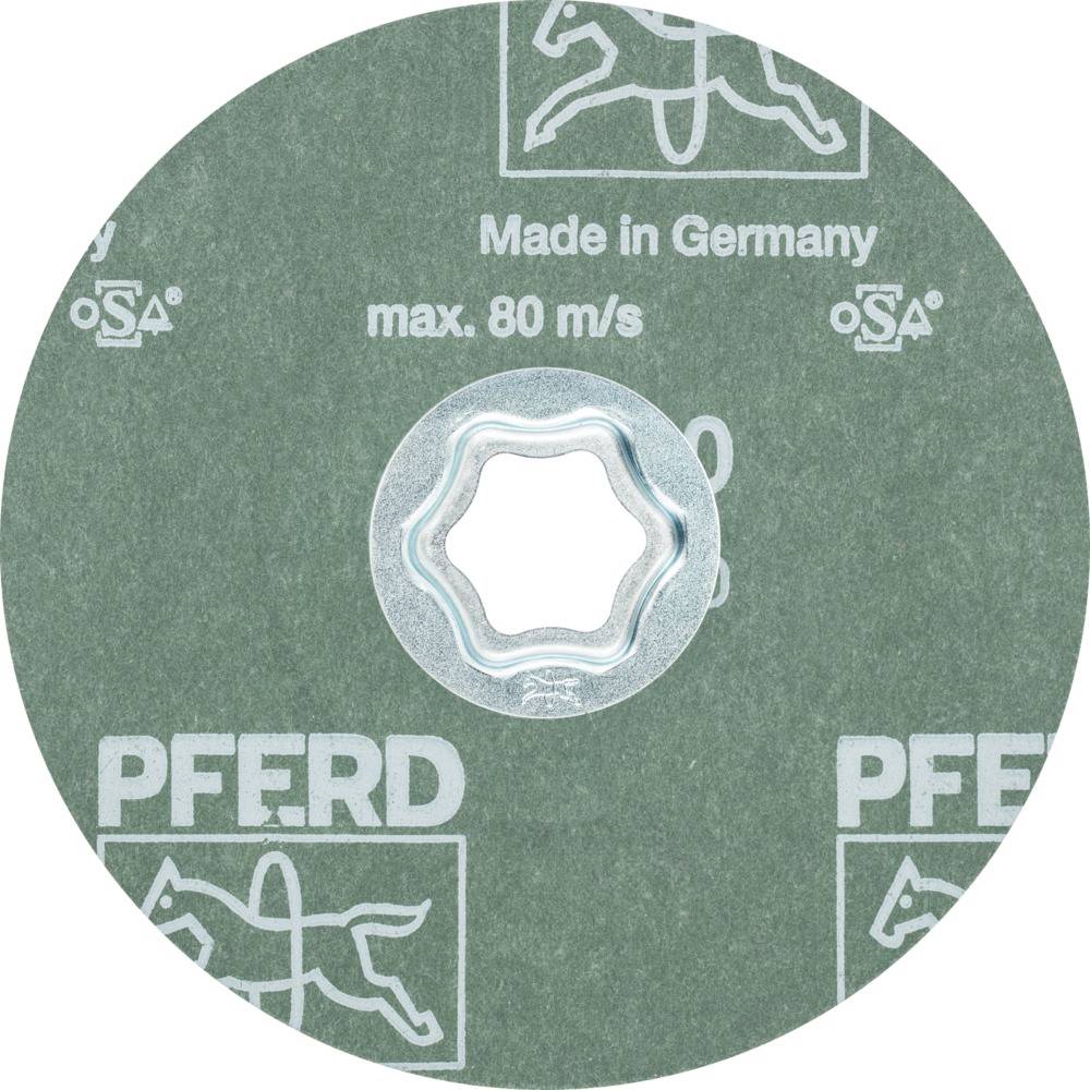 PFERD 64190106 COMBICLICK Korund Fiberscheibe Ø 125mm A 60 für universelle Anwendungen Durchmesser 125mm