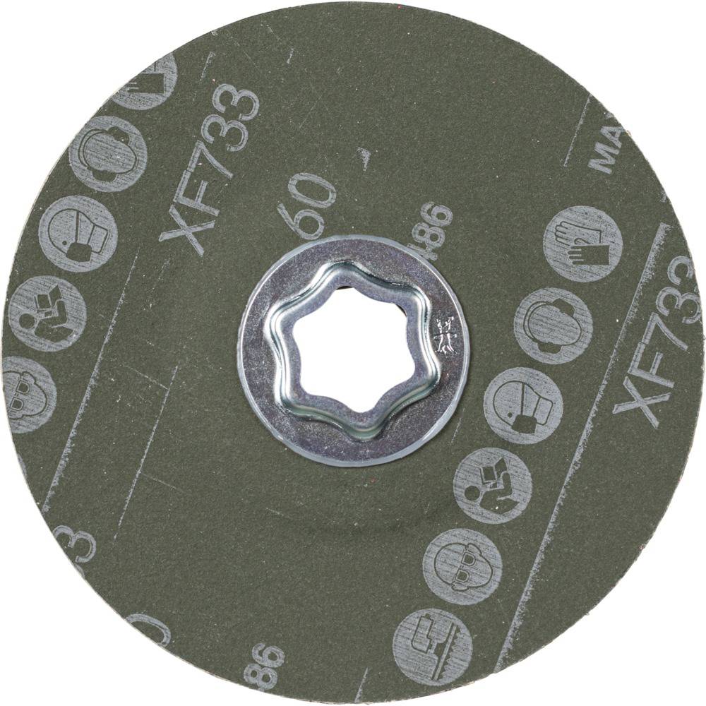 PFERD 64194106 COMBICLICK Keramikkorn Fiberscheibe Ø 125mm CO-ALU 60 für weiche NE Metalle Durchmesser 125mm