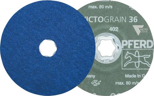 PFERD TOOLS 64111536 COMBICLICK Fiberscheibe Ø 115 mm VICTOGRAIN-COOL 36 für Stahl & Edelstahl Durc
