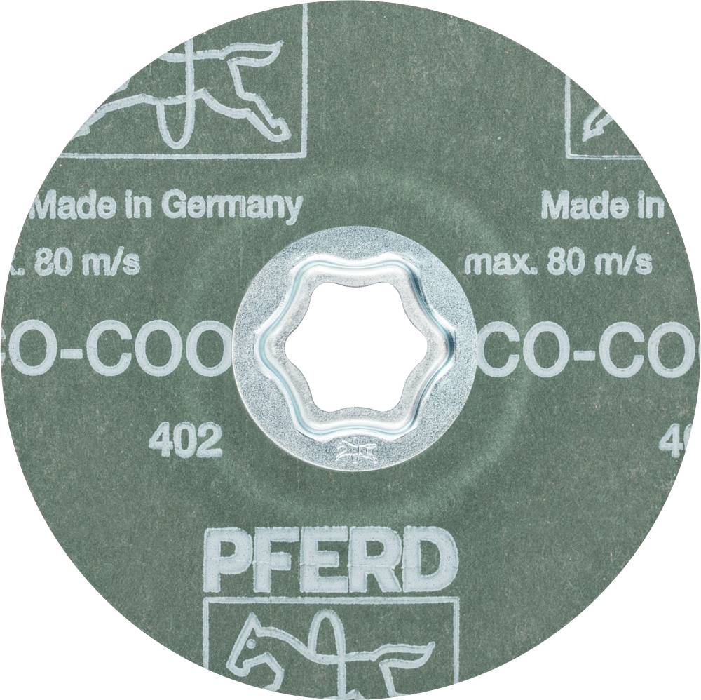 PFERD 64193008 COMBICLICK Keramikkorn Fiberscheibe Ø 115 mm CO-COOL 80 für Edelstahl Durchmesser 115 mm