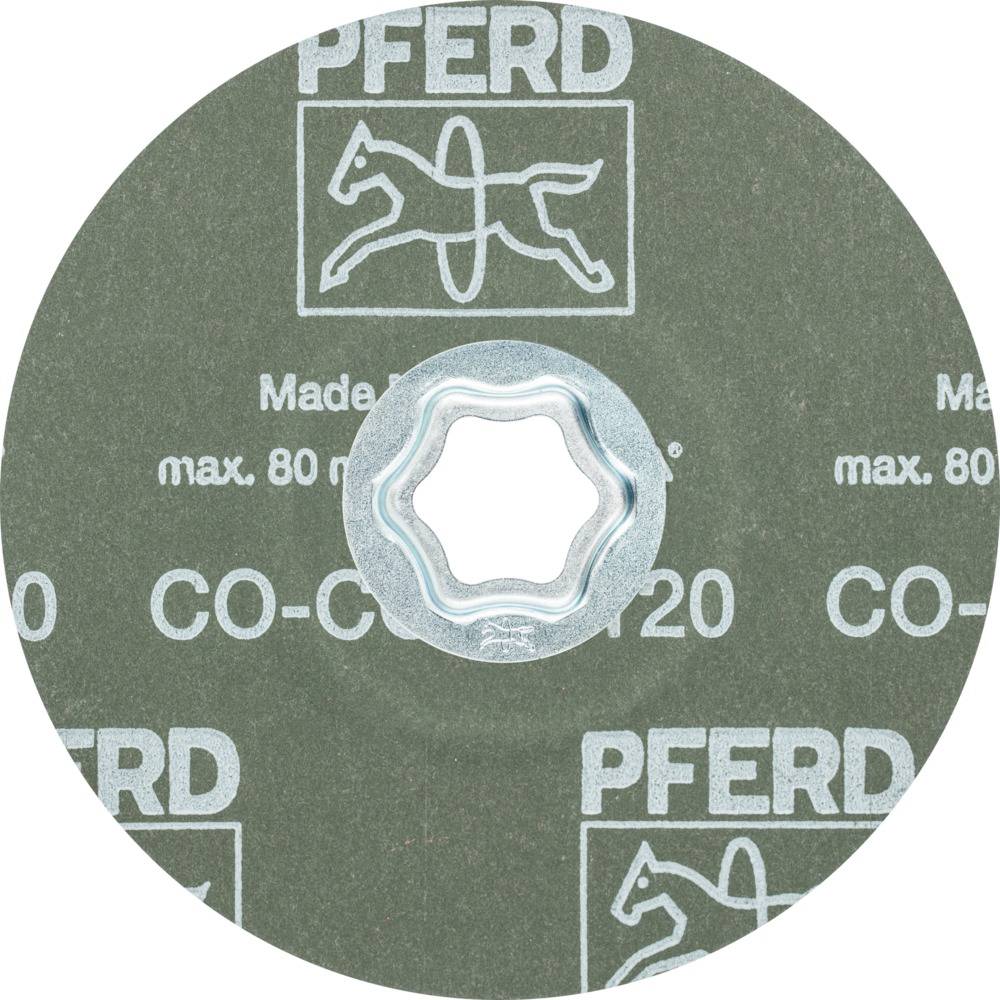 PFERD 64193112 COMBICLICK Keramikkorn Fiberscheibe Ø 125 mm CO-COOL 120 für Edelstahl Durchmesser 125 mm