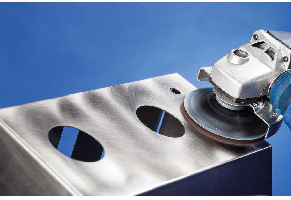 PFERD 42001061 COMBICLICK weiche Vliesronde CC Ø 125mm A 180 zum Reinigen & Satinieren für Winkelschleifer Durchmesser 125mm