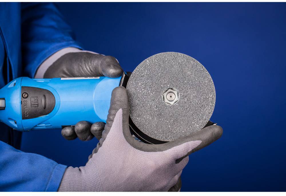 PFERD 42002056 COMBICLICK verpresste Vliesronde CC PNER Ø 125mm Weich SiC Fein für Finish Durchmesser 125mm