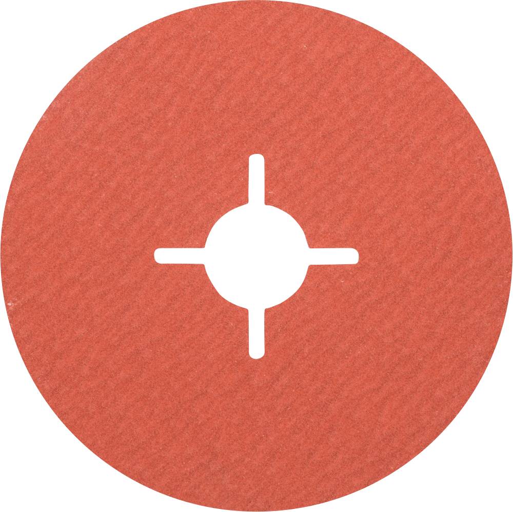 PFERD 64138111 Korund Fiberscheibe Ø 115 mm A-COOL 180 für kühlen Schliff auf Edelstahl Durchmesse