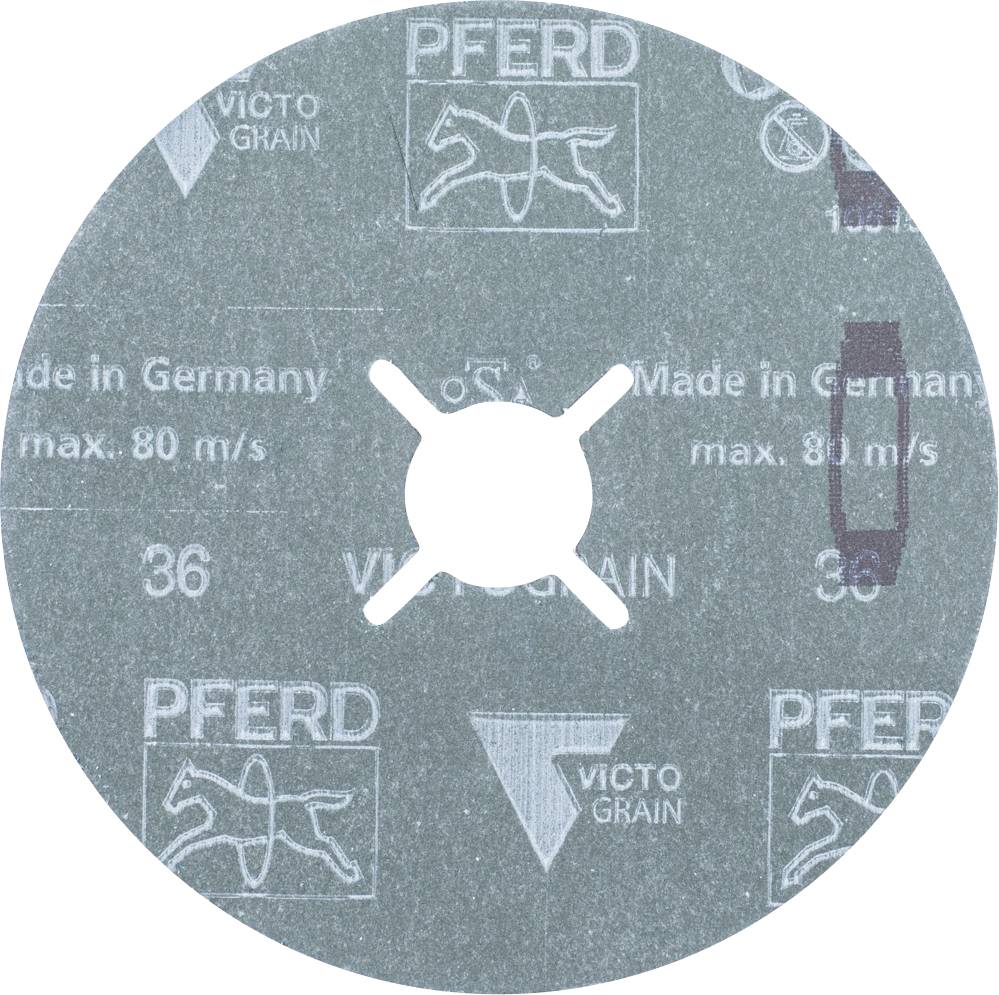 PFERD 64279013 Fiberscheibe Ø 125 mm VICTOGRAIN 36 für Höchstleistung auf Stahl Durchmesser 125 mm