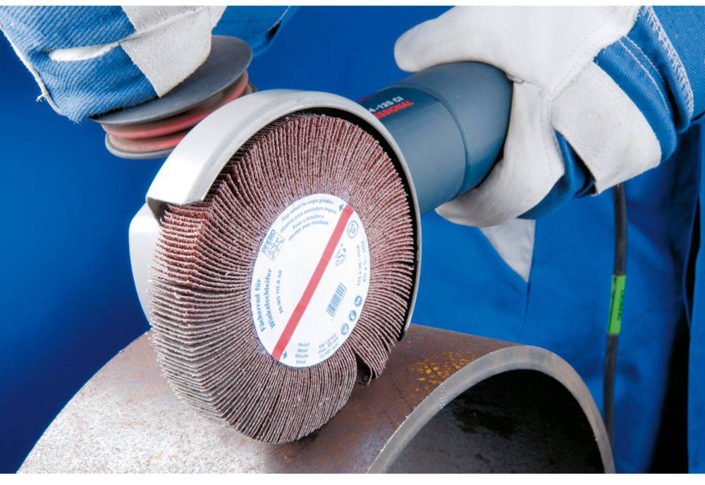 PFERD 44781512 Lamellenschleifrad für Winkelschleifer Durchmesser 115mm 2St.