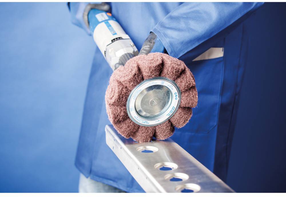 PFERD 44646111 POLINOX Vlies-Schleifrad PNG Ø 150 x 50mm Bohrung-Ø 254mm A 100 für Feinschliff & Finish 150mm 1St.