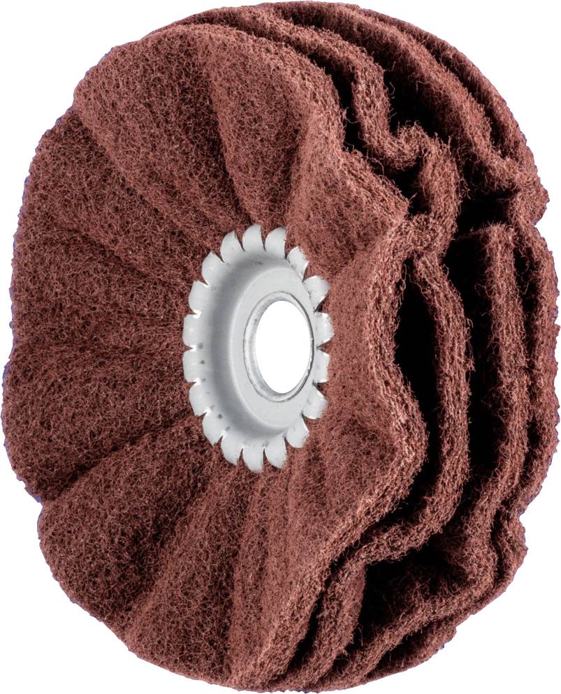 PFERD 44647518 POLINOX Vlies-Schleifrad PNR Ø 150 x 40 mm Bohrung-Ø 20 A 180 für Feinschliff & Fin