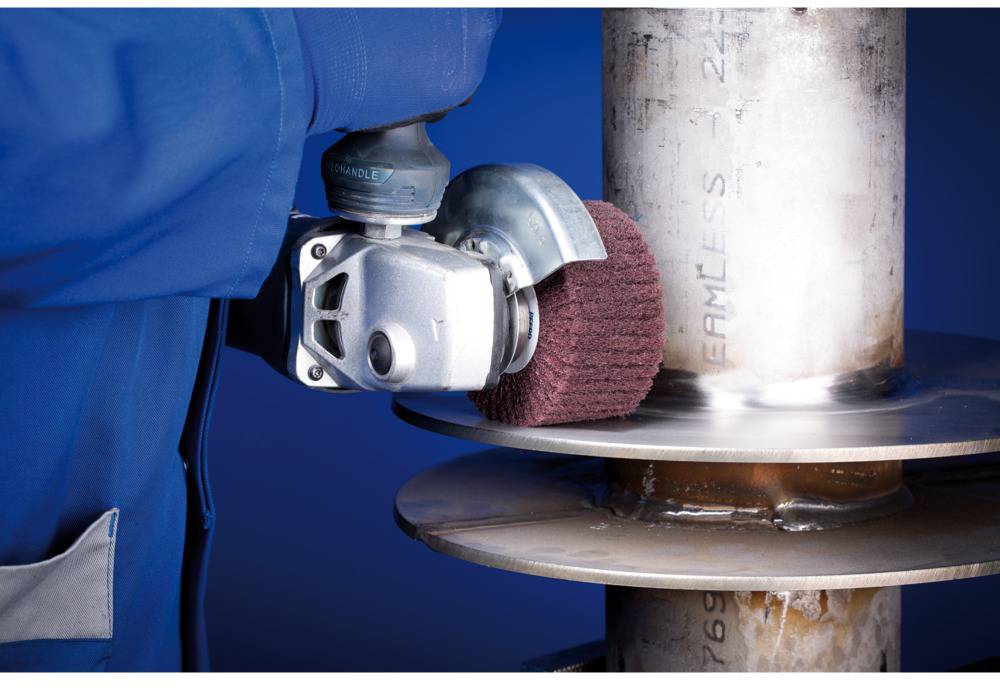 PFERD 44642003 POLINOX Vlies-Schleifrad PNL Ø 100 x 50mm Gewinde M14A 280 für Feinschliff & Finish 100mm 5St.