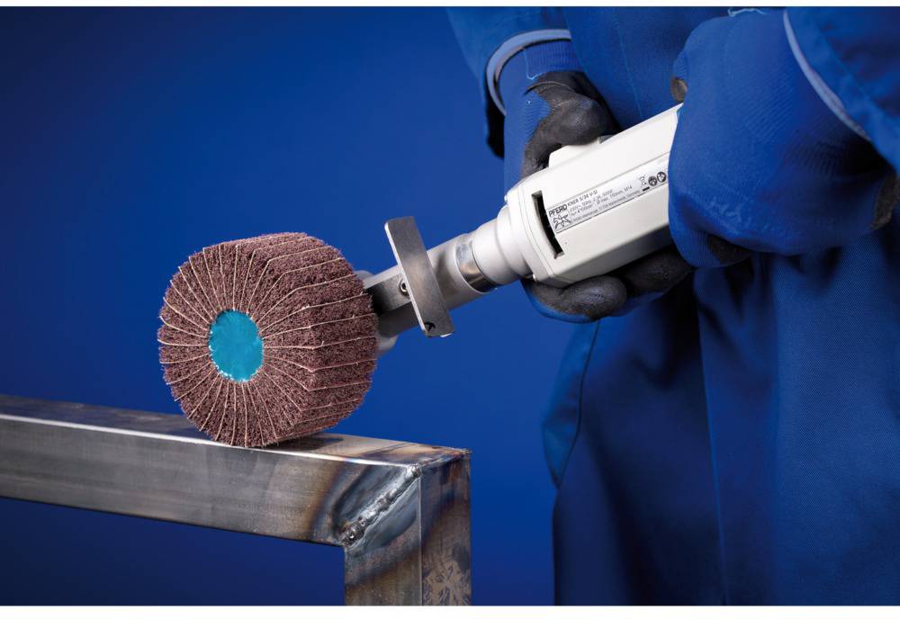 PFERD 44642502 POLINOX Vlies-Schleifrad PNG Ø 125 x 50mm Gewinde M14A 180 für Feinschliff & Finish 125mm 2St.