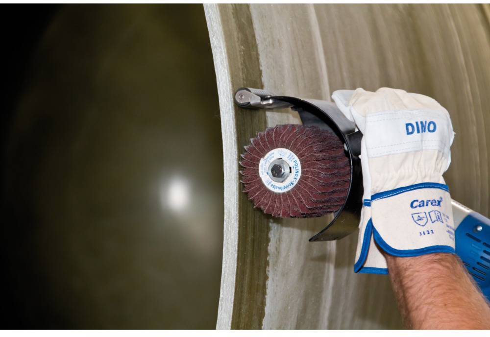 PFERD 44641106 POLINOX Vlies-Schleifwalze PNZ Ø 100 x 100mm Keilnut 19mm A 60/G für Feinschliff & Finish 100mm 1St.