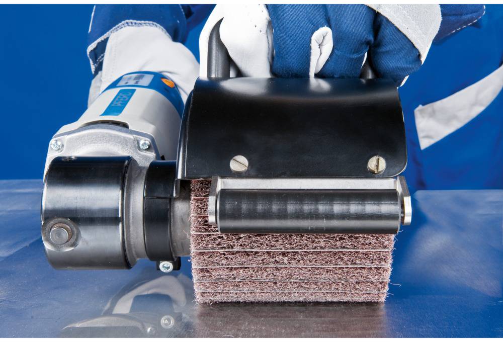 PFERD 44641108 POLINOX Vlies-Schleifwalze PNZ Ø 100 x 100mm Keilnut 19mm A 80/M für Feinschliff & Finish 100mm 1St.