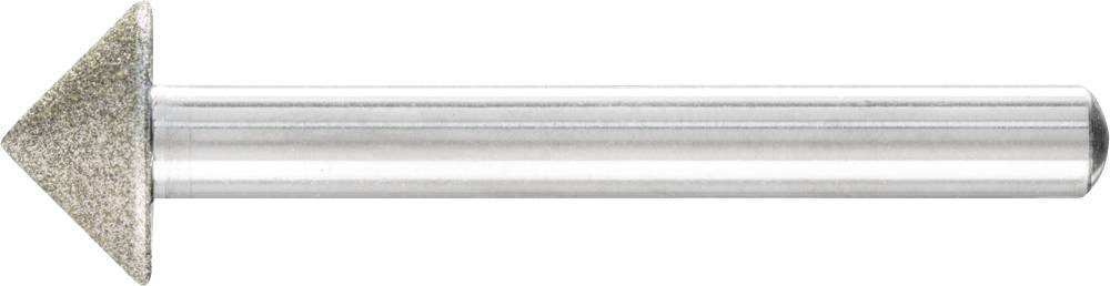 Spitz zulaufender Frässtift mit langem, zylindrischem Schaft, geeignet für präzises Bearbeiten und Schleifen von Materialien.