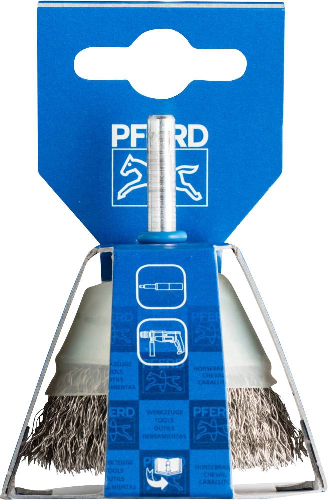 PFERD TOOLS Topfbürste ungezopft TBU Ø 50mm Schaft-Ø 6mm Edelstahl-Draht-Ø 0,30 POS TBU 5010/6 INOX 0,30 43703002 5St.