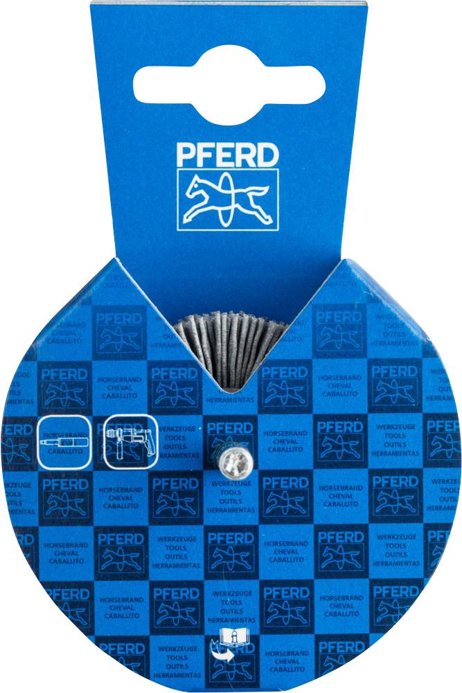 PFERD TOOLS POS Rundbürste ungezopft RBU Ø 50 x 15mm Schaft-Ø 6mm SiC -Filament-Ø 0,90 Korn 180 POS RBU 5015/6 SiC 180 0,90
