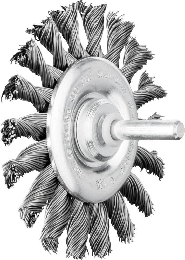 PFERD TOOLS POS Rundbürste gezopft RBG Ø 76 x 6mm Schaft-Ø 6mm Stahl-Draht-Ø 0,50 POS RBG 7006/6 ST 0,50 43702003 10St.