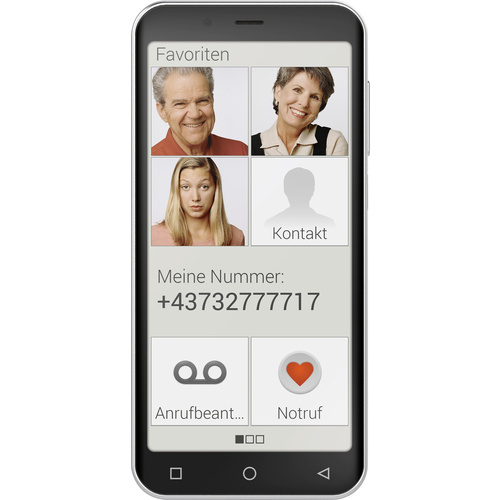Emporia SMART.4 Smartphone 32 GB 12.7 cm (5 Zoll) Schwarz Android™ 10 Single-SIM
