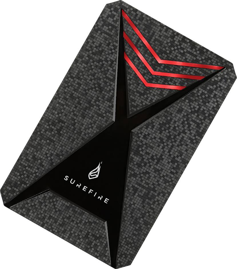 Surefire Gaming 1 TB Externe SSD-Festplatte 6.35 cm (2.5 Zoll) USB-A (USB 3.2 Gen 1) Schwarz 53684