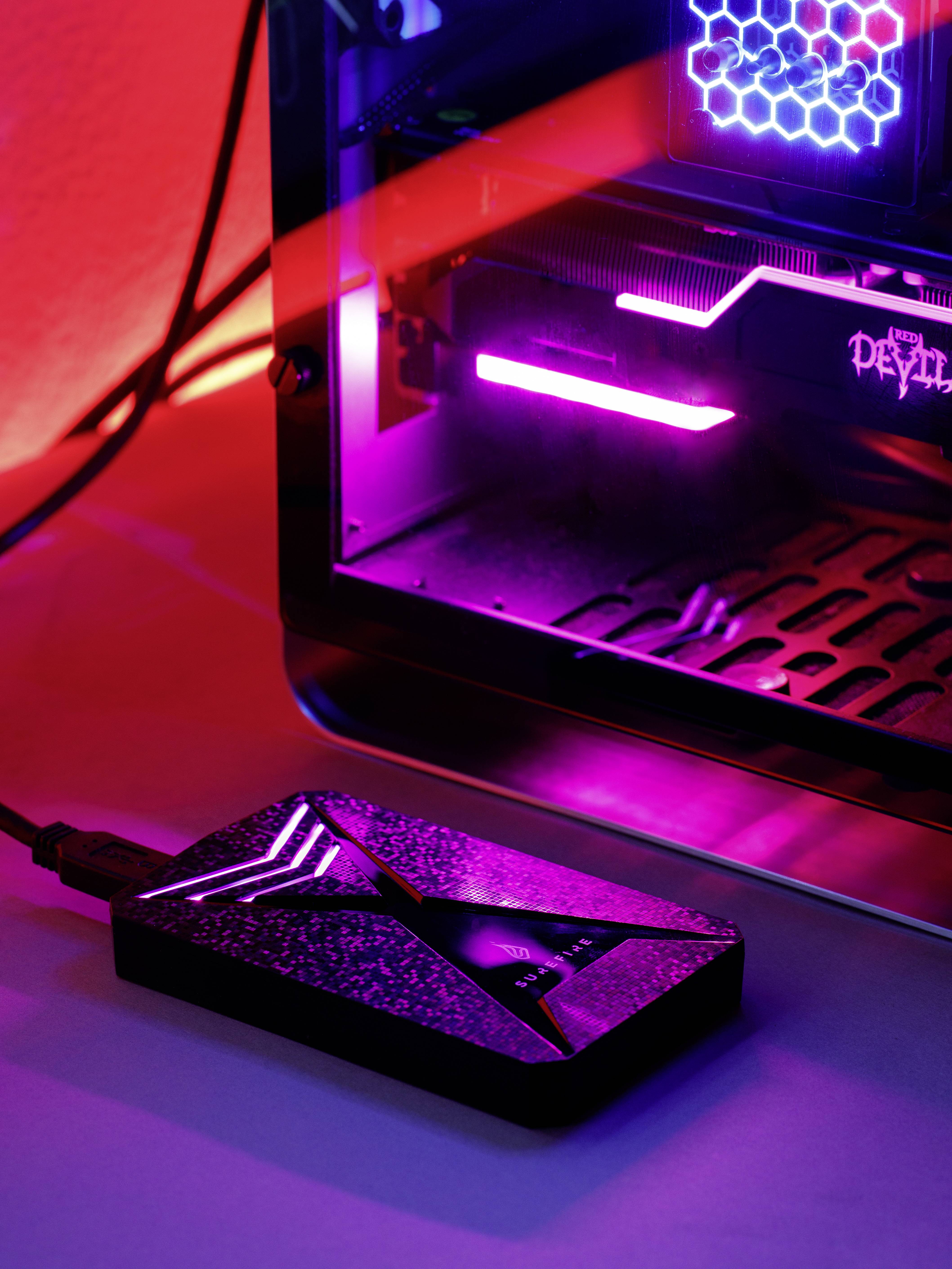 Surefire Gaming 512GB Externe SSD-Festplatte 6.35cm (2.5 Zoll) USB 3.2 Gen 1 (USB 3.0) Schwarz 53683