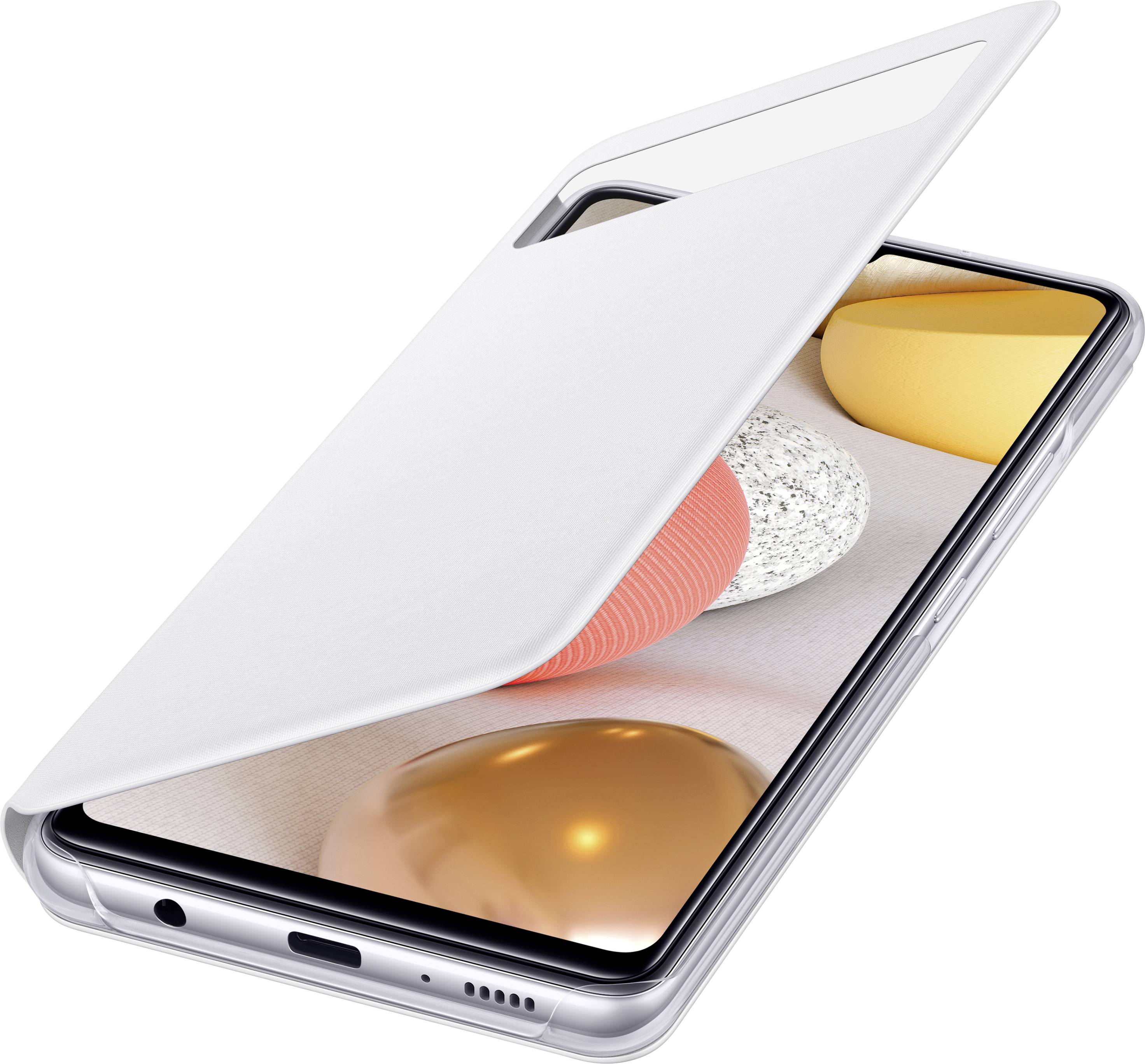 Samsung S View Wallet Cover EF-EA426 Cover Galaxy A42 5G Weiß