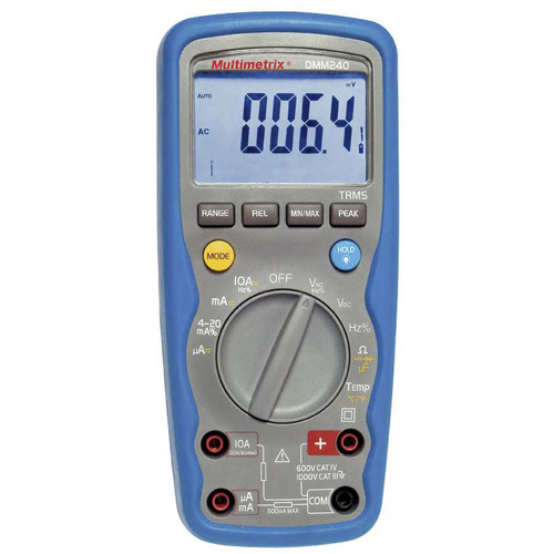 Multimetrix DMM 240 Hand-Multimeter digital Wasserdicht (IP67) CAT III 1000 V, CAT IV 600V Anzeige (Counts): 40000