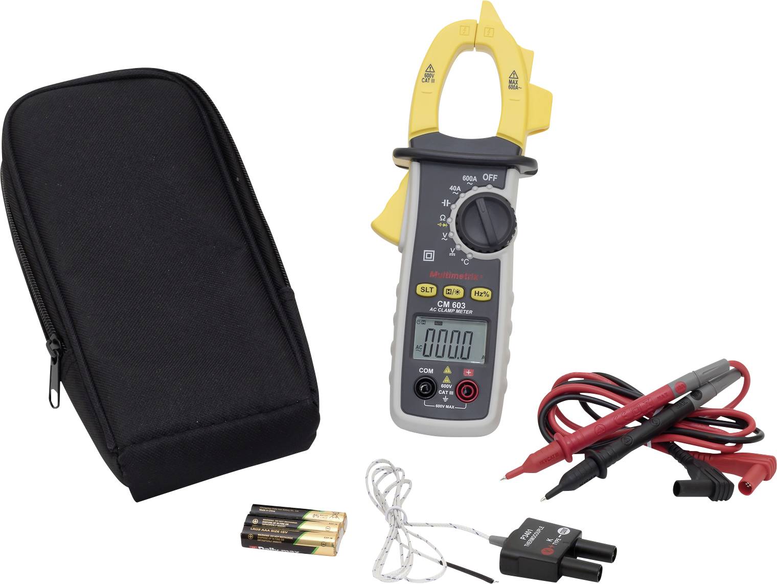 Multimetrix CM 603 Stromzange digital CAT III 600V Anzeige (Counts): 4000