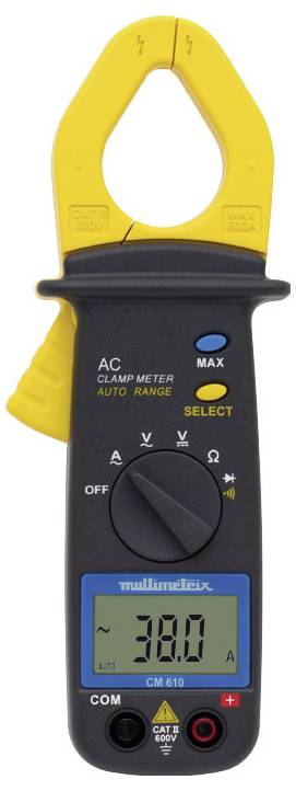 Multimetrix CM 610 Stromzange digital CAT III 300V Anzeige (Counts): 2000