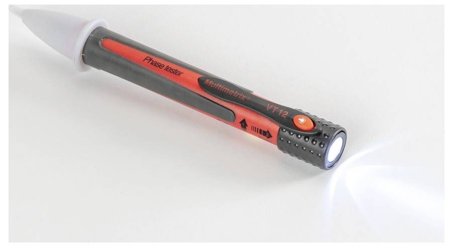 Multimetrix VT 12 Berührungsloser Spannungsprüfer CAT III 600 V LED