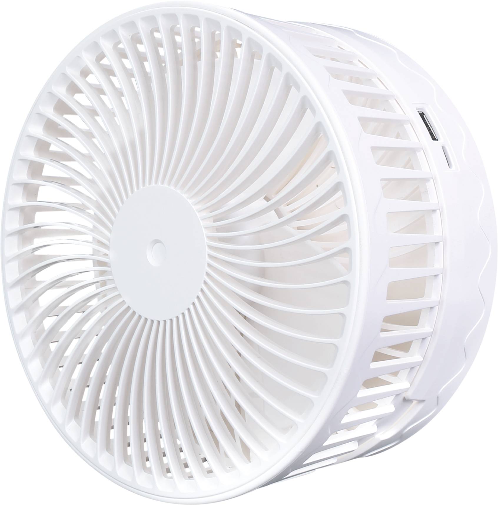 Sygonix USB-Ventilator 2.5 W (Ø x H) 197 mm x 975 mm Weiß Höhenverstellbar