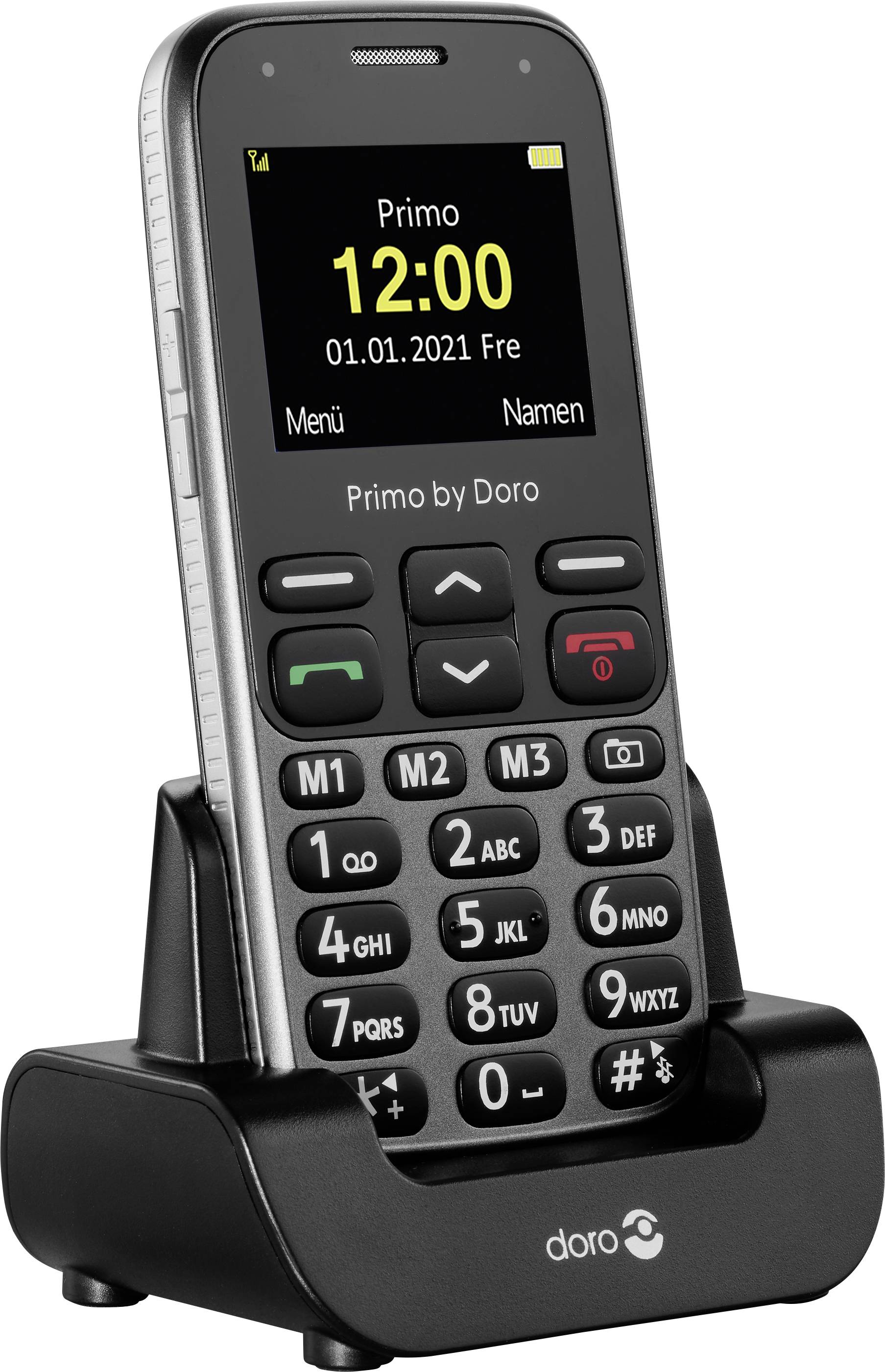 Primo by DORO 218 Senioren-Handy SOS Taste Schwarz