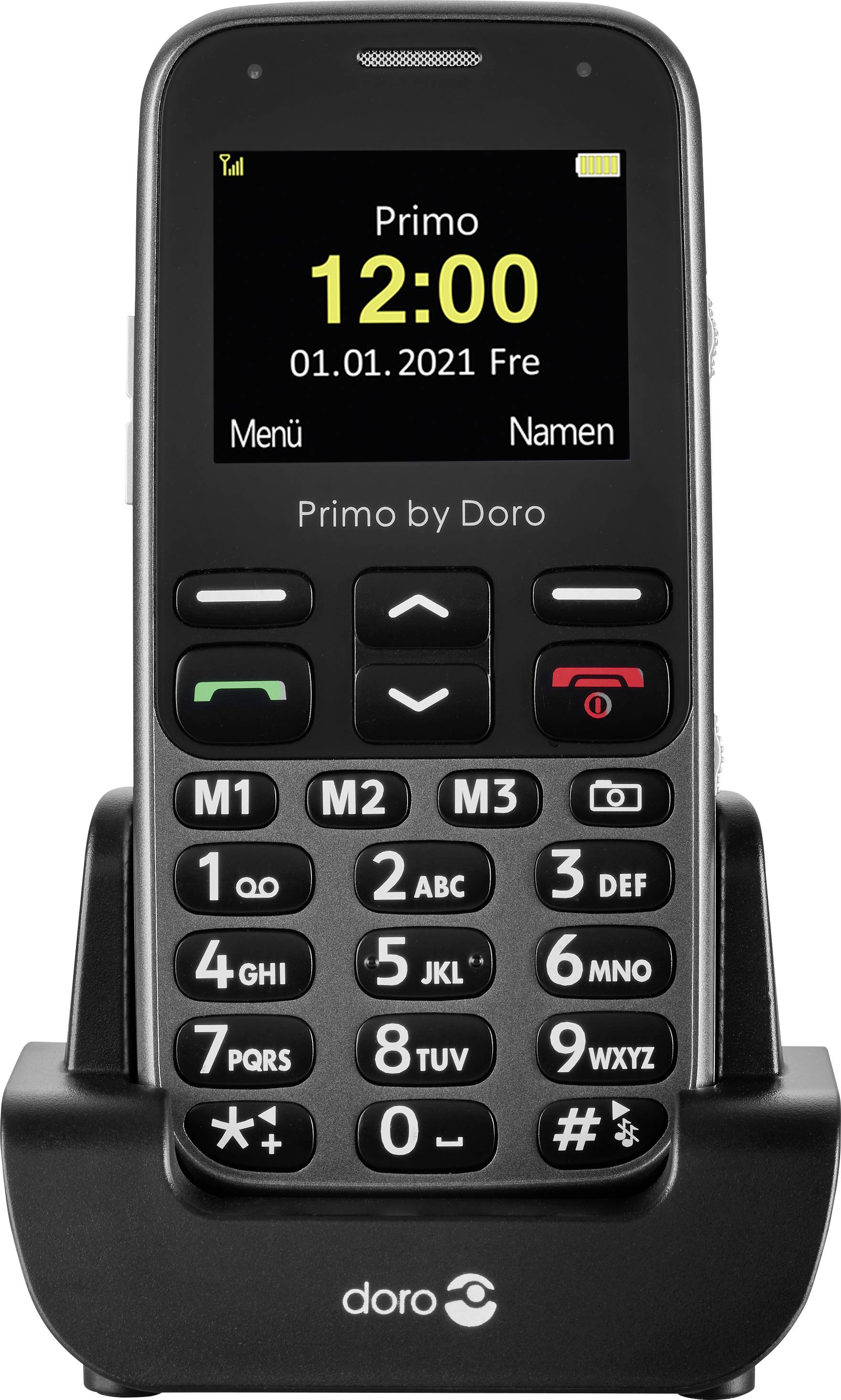 Primo by DORO 218 Senioren-Handy SOS Taste Schwarz