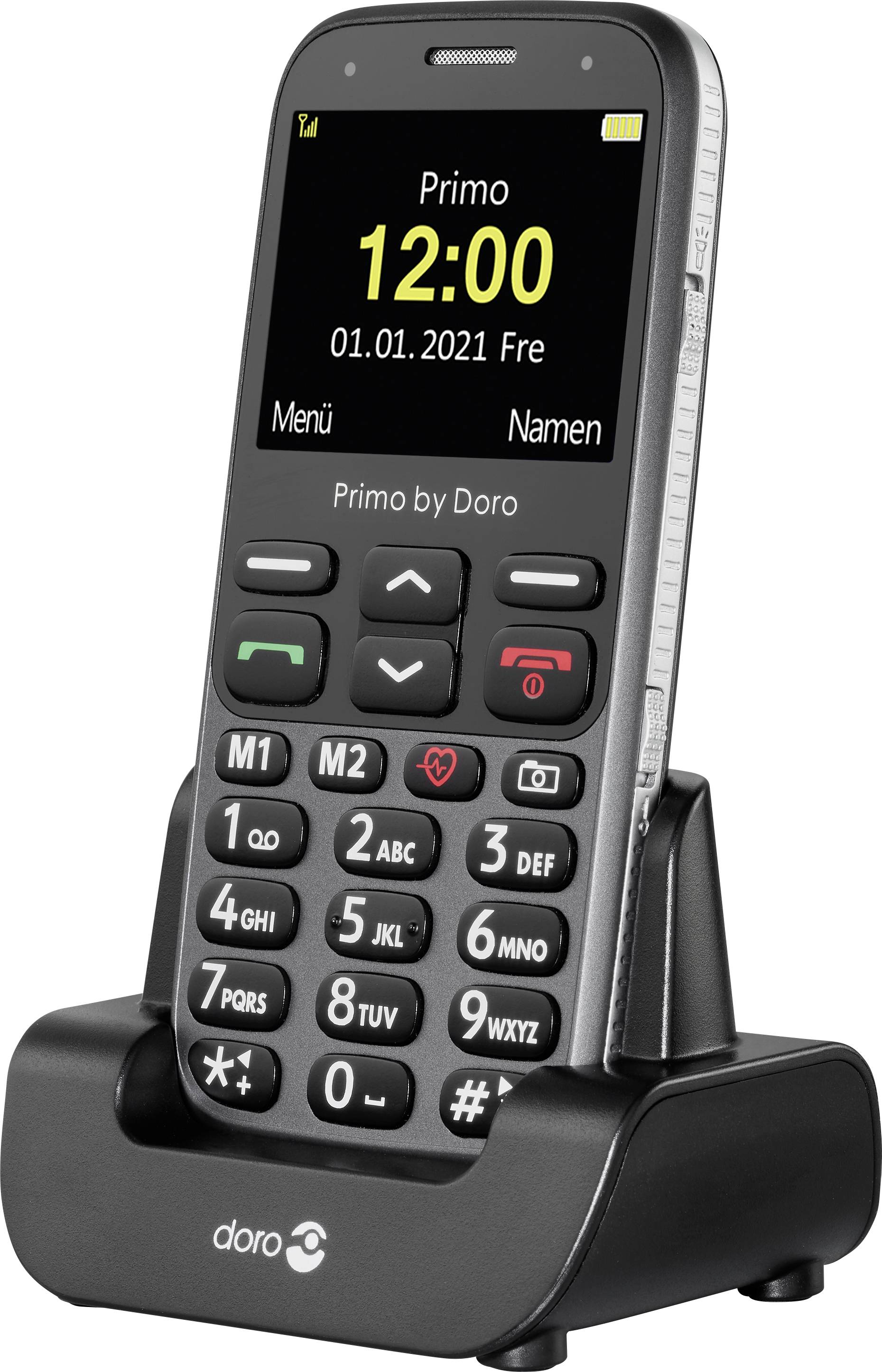 Primo by DORO 368 Senioren-Handy SOS Taste Graphite