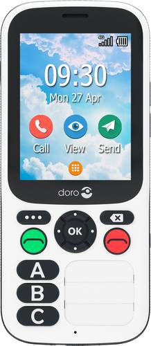 Doro 780X IUP Senioren-Handy IP54, SOS Taste Schwarz, Weiß