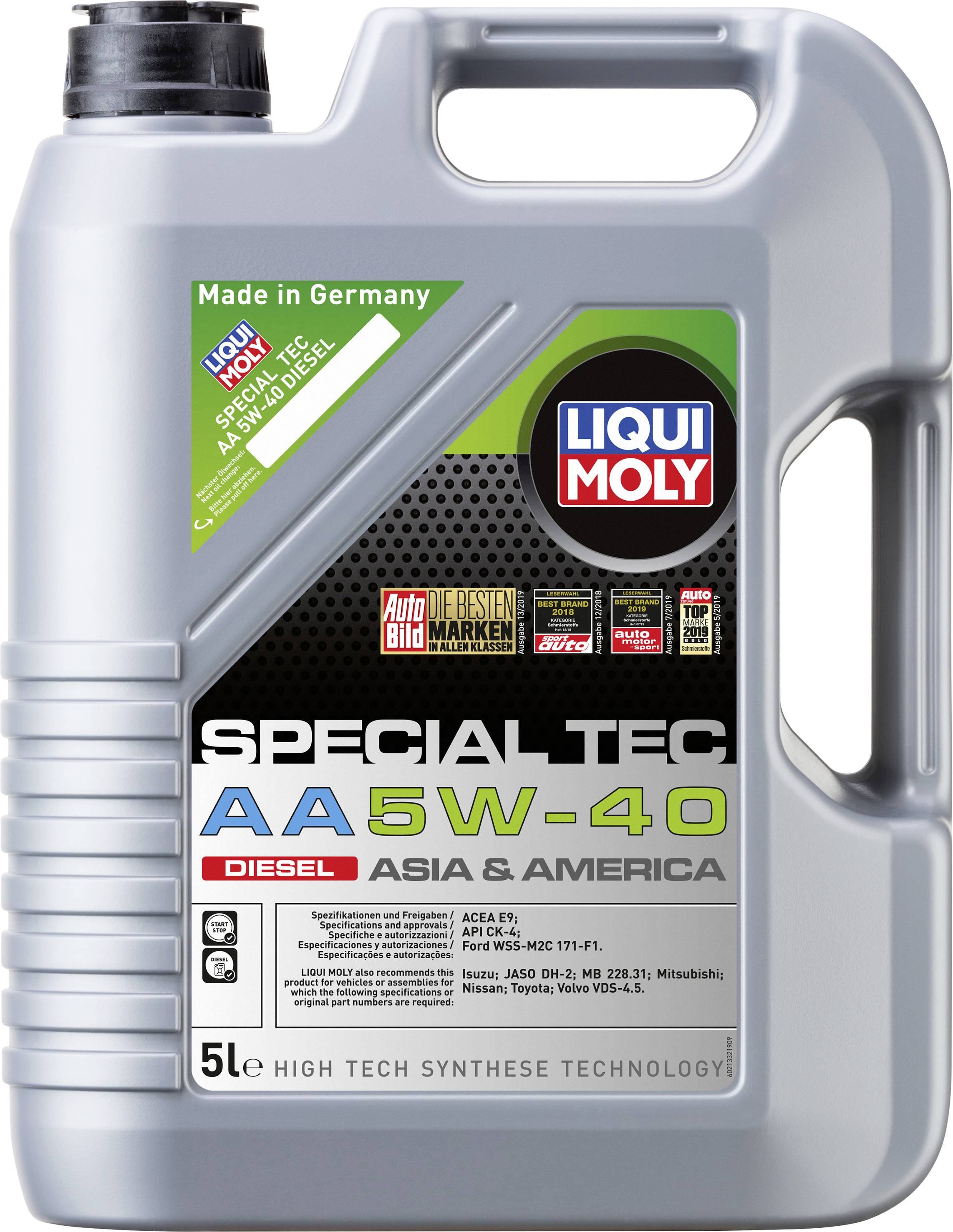 Liqui Moly Special Tec AA 5W-40 Diesel 21332 Leichtlaufmotoröl 5l