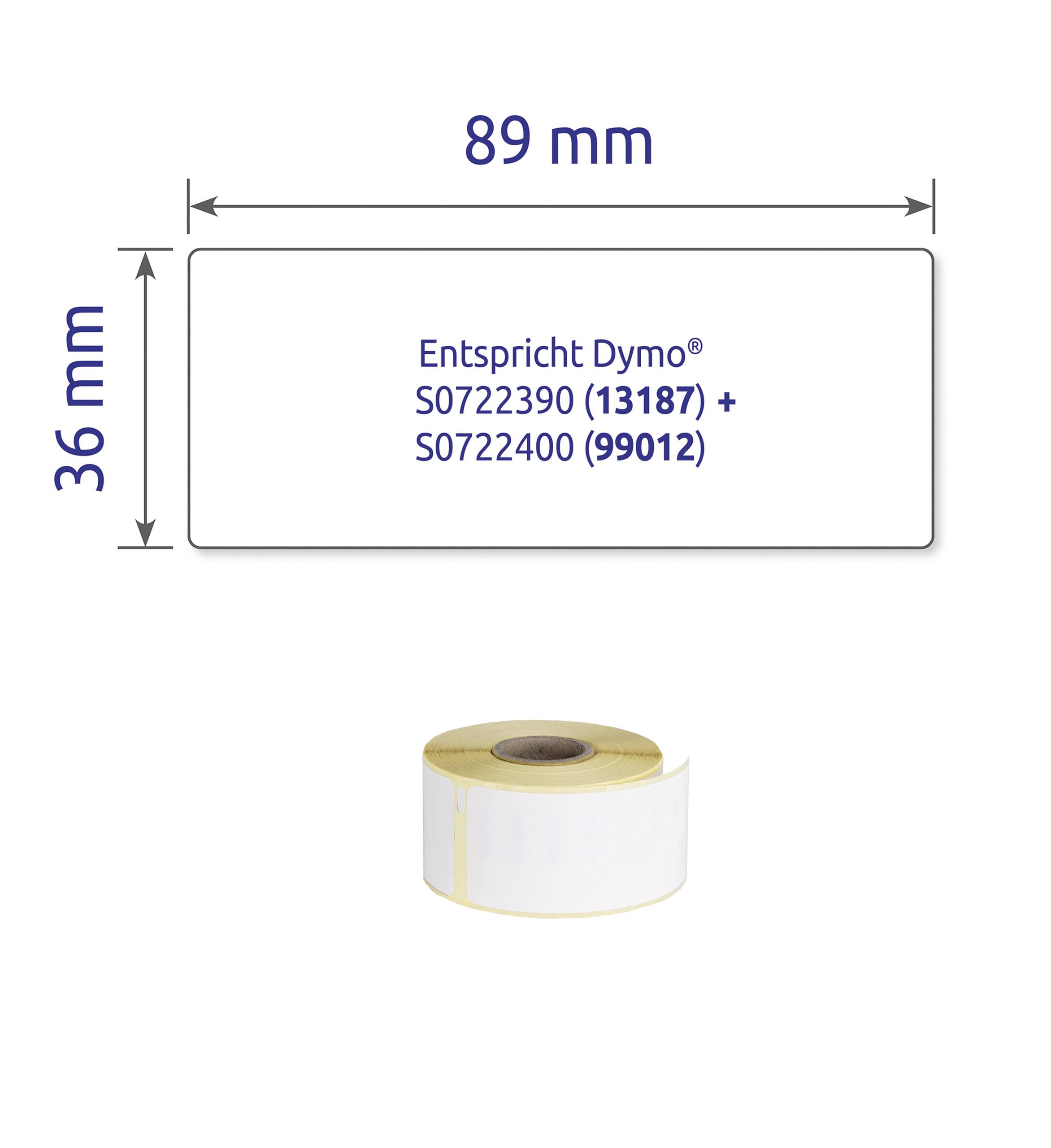 Avery-Zweckform Etiketten 89 x 36mm Papier Weiß 4680 St. Permanent haftend AS0722390 Adress-Etiketten