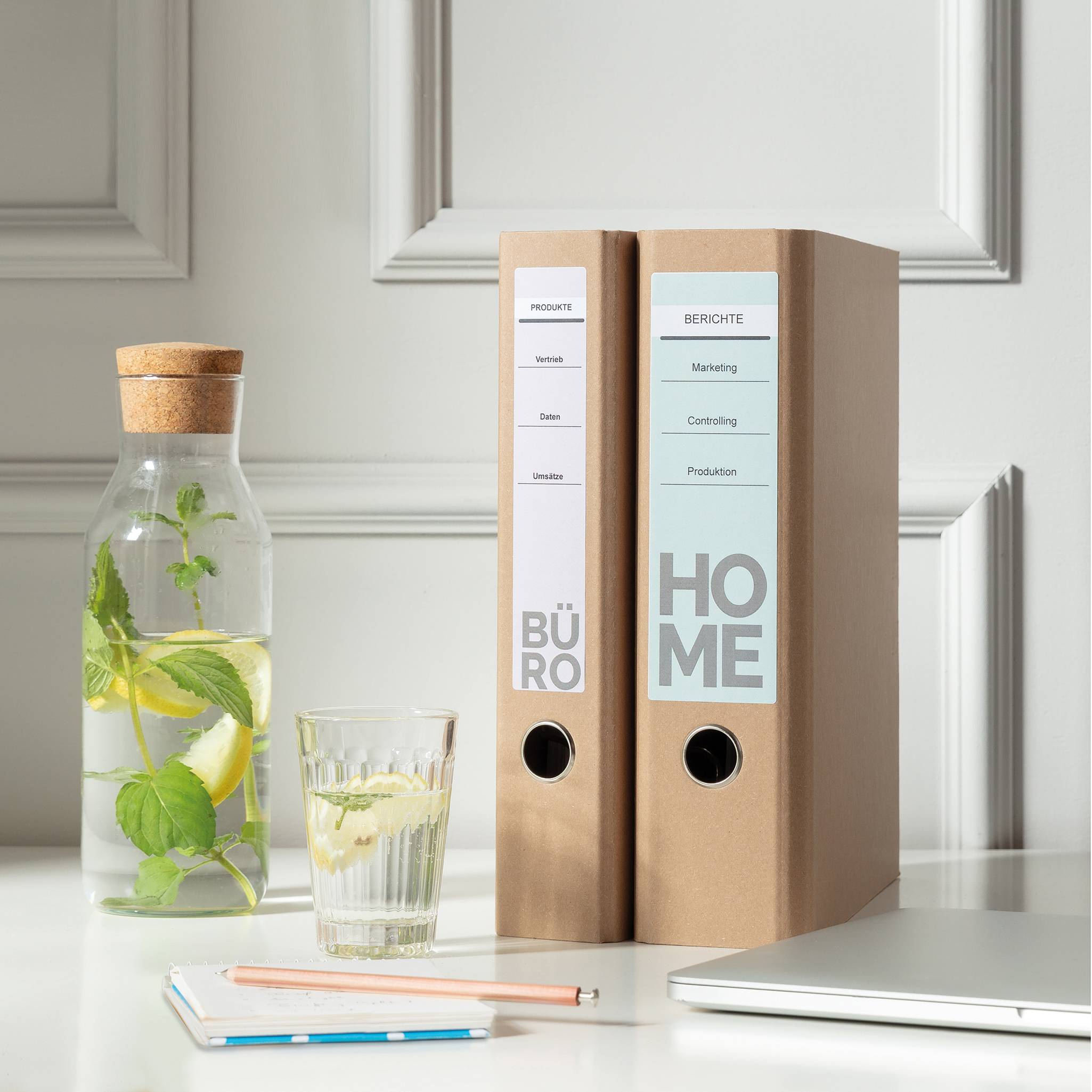 Avery-Zweckform Ordner-Etiketten LR4761-10 61 x 192mm Recycling-Papier Weiß Permanent 40St.