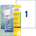 Avery-Zweckform L8001-10 Antimikrobielle Etiketten 210 x 297 mm Polyester-Folie Weiß 10 St. Permane