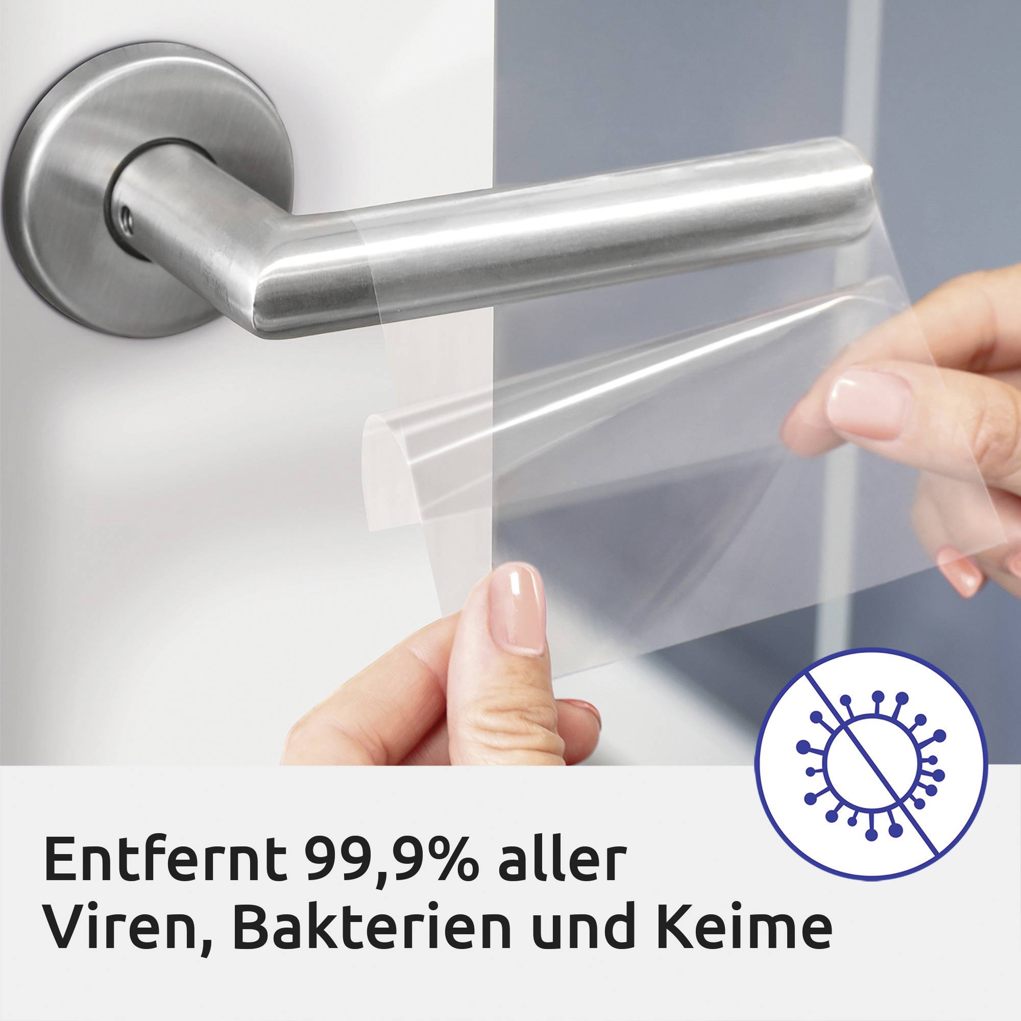 Avery-Zweckform L8013-10 Antimikrobielle Etiketten 105 x 148mm Polyester-Folie Transparent 40 St. Permanent 10 Blatt