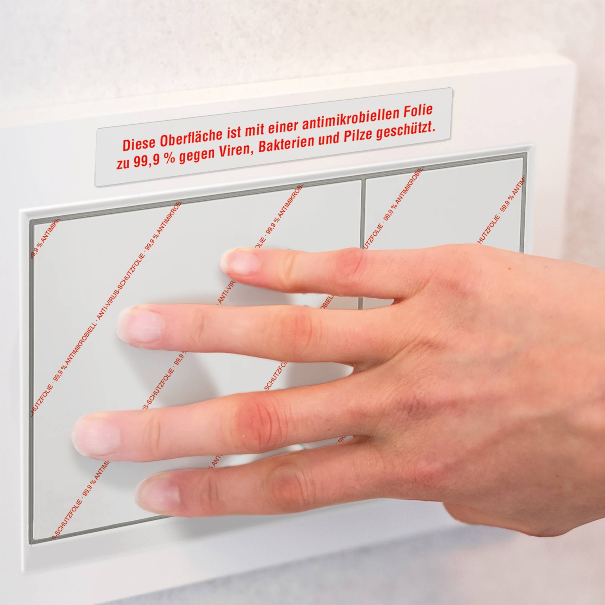 Avery-Zweckform L8013-10 Antimikrobielle Etiketten 105 x 148mm Polyester-Folie Transparent 40 St. Permanent 10 Blatt